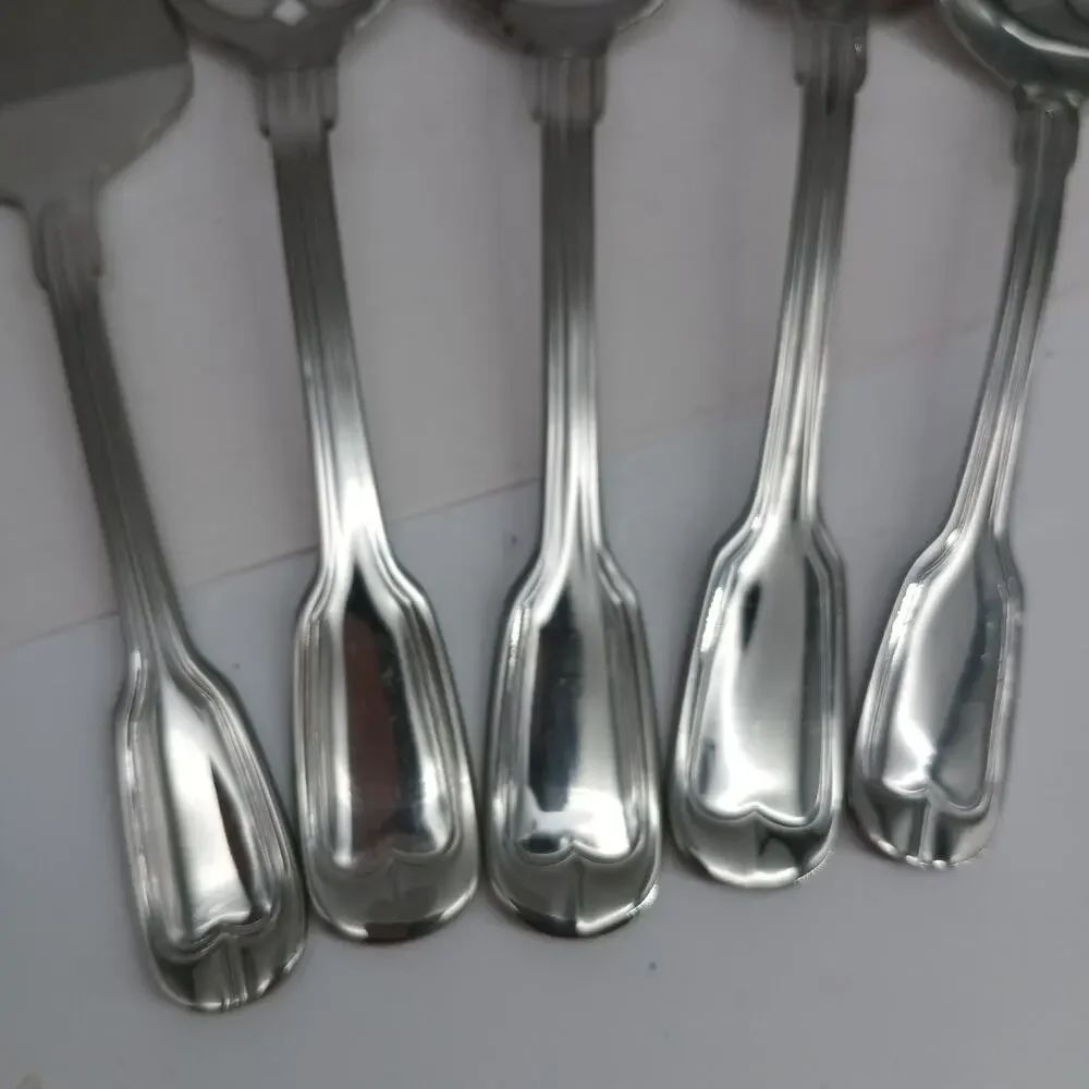 11X Gibson WATERBURY Hostess Set Serving Spoons Pie Server Ladle